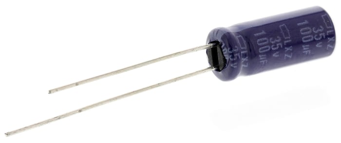 Condensateur CHEMI-CON série LXZ, Aluminium électrolytique 100μF, 35V c.c.