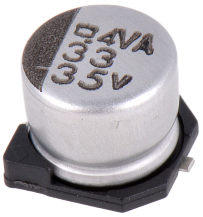 CHEMI-CON 33μF Aluminium Electrolytic Capacitor 35V dc, Surface Mount - EMVA350ADA330MF55G