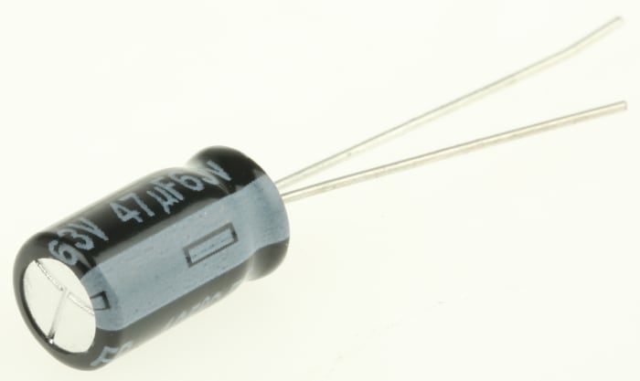 Condensateur Panasonic série FR, Aluminium électrolytique 47μF, 63V c.c.