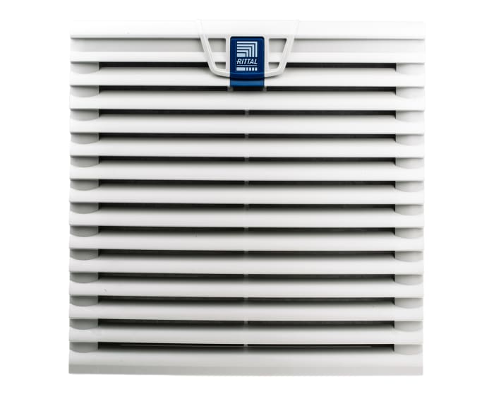 Ventilador con filtro Rittal de 255 x 255mm, alim. 115 V ac, 46W, caudal filtrado 205m³/h, 56dB, IP54