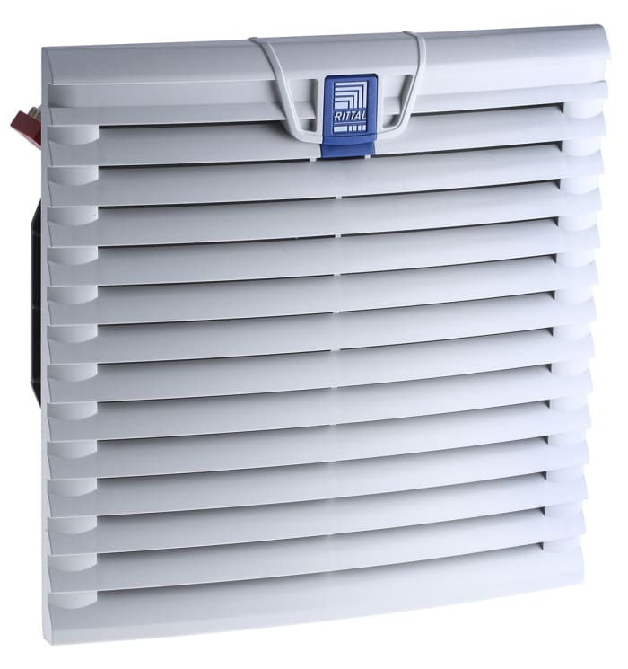 Rittal SK Series Filter Fan, 230 V ac, AC Operation, 121-165m³/h Filtered, 180m³/h Unimpeded, IP54, 255 x 255mm