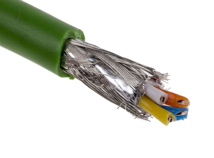Câble Ethernet Siemens catégorie 5e, SF/UTP, Vert, Longueur 20m PVC, Sans terminaison, Retardant à la flamme