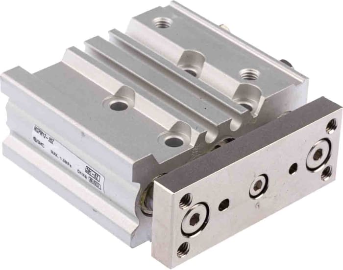 SMC Pneumatic Guided Cylinder - 12mm Bore, 20mm Stroke, MGP Series, Double Acting