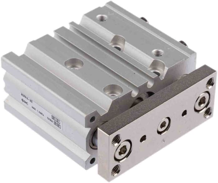 Vérin guidé pneumatique SMC MGP, course 20mm, Ø du piston 16mm, action Double