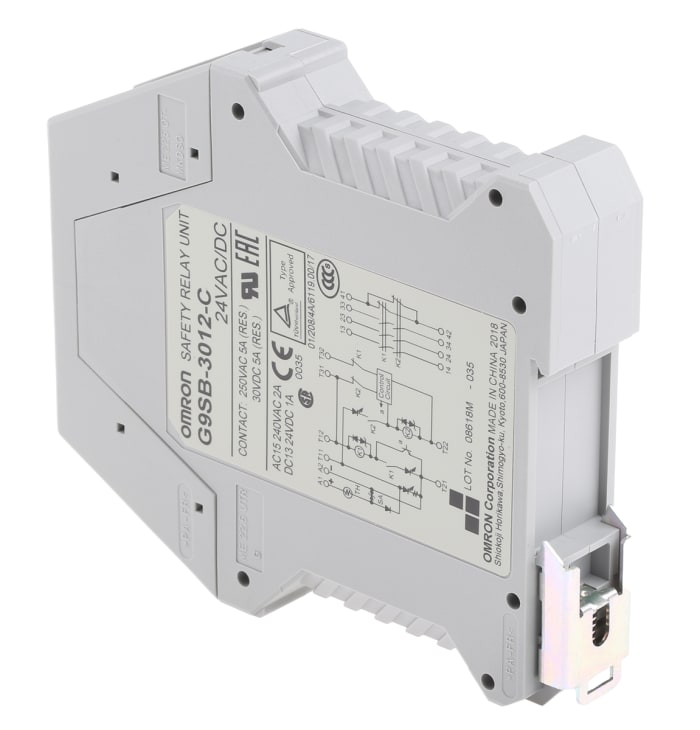 G9SB3012C AC/DC24 Omron Omron 24V ac/dc Safety Relay Dual Channel