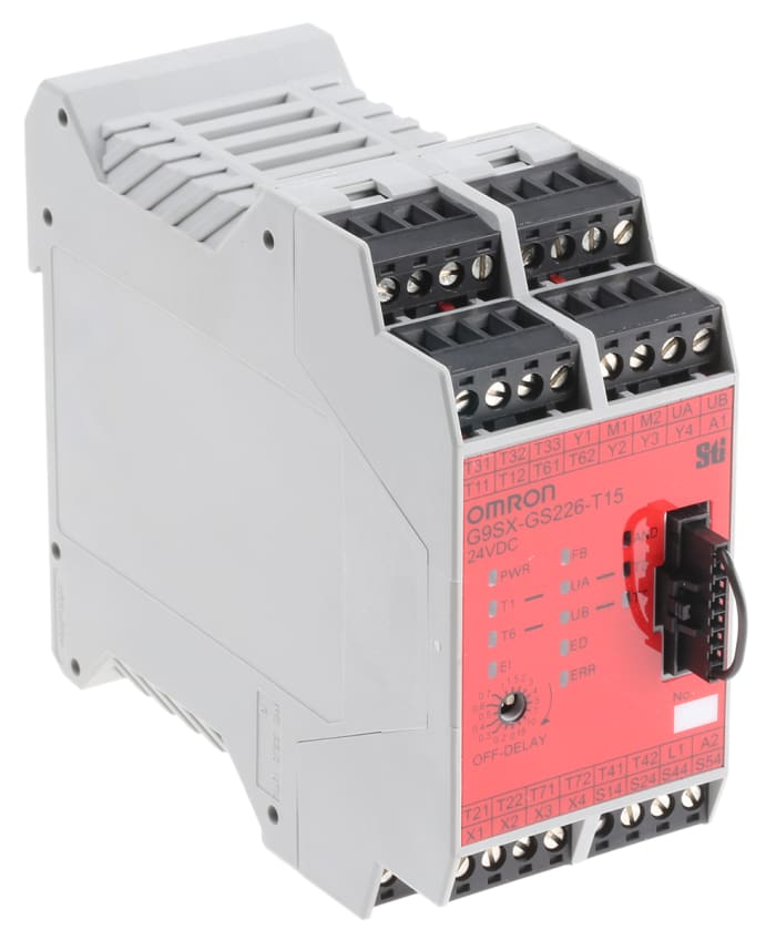 G9SX-GS226-T15-RT DC24 Omron | Omron Dual-Channel Safety Switch