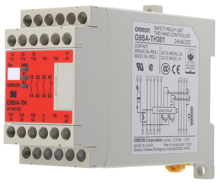 G9SA-TH301 AC/DC24 Omron | Omron G9SA 1 Auxiliary Contacts Safety