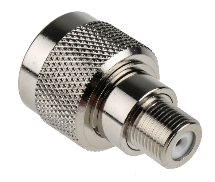 RS PRO Straight 50Ω RF Adapter N Plug to Type F Socket 11GHz