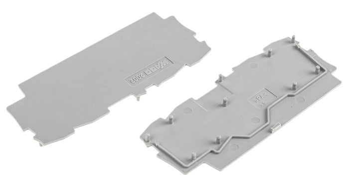 WAGO TOPJOB S, 2002 Series End and Intermediate Plate for Use with 2002 Series Terminal Blocks