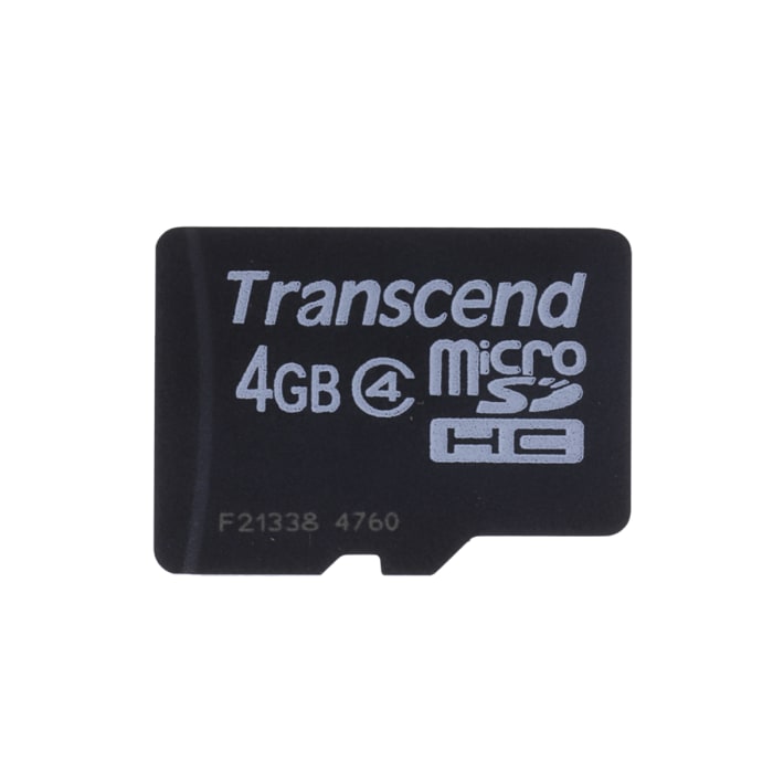 Transcend - flash memory card - 4 GB - microSDHC - TS4GUSDC4 - Memory Cards  