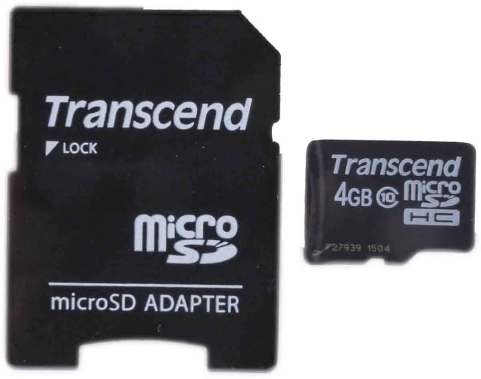 Ts4gusdhc10 Transcend Transcend Micro Sd Card Mlc 4 Gb Microsdhc Card Class 10 758 2603 Rs Components