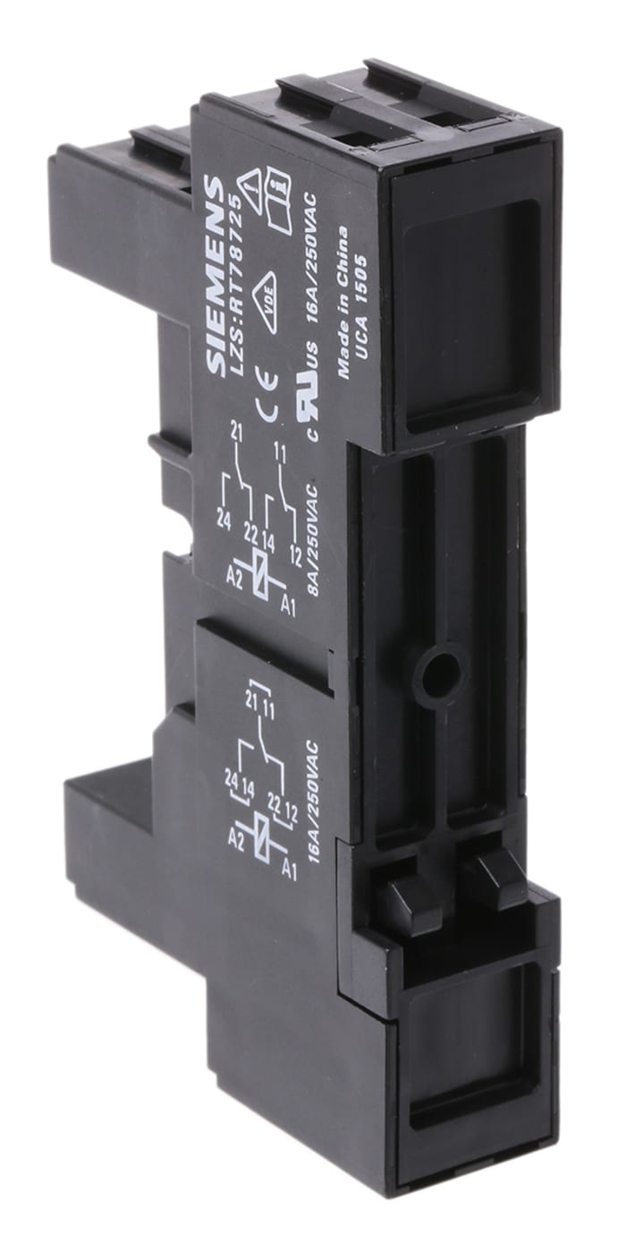 LZS:RT78725 Siemens | Siemens LZS Snap-On Rail Mount Relay Socket