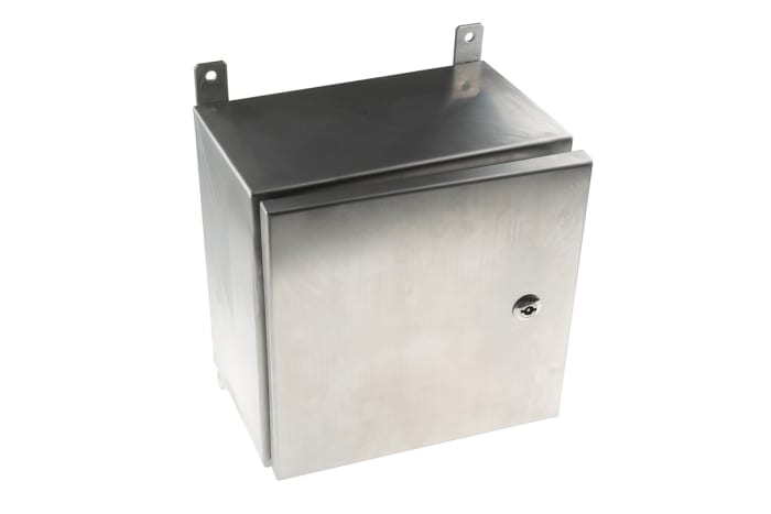 RS PRO 316 Stainless Steel Wall Box, IP69K, 300 mm x 300 mm x 200mm