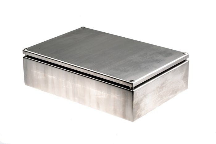 Boîtier de jonction RS PRO en Acier inoxydable 304 , diamètre extérieur 300 x 200 x 80mm, IP66