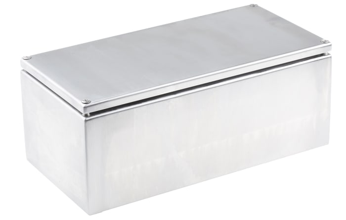 Caja de conexión RS PRO, Acero Inoxidable, Sin Pintar, 300mm, 150mm, 120mm, 300 x 150 x 120mm, IP66