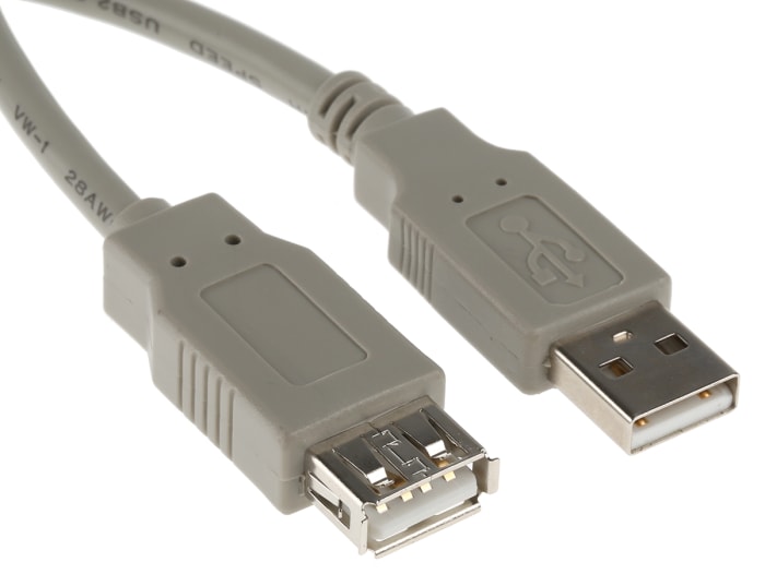 Prodlužovací kabel USB, 1m, Bílá