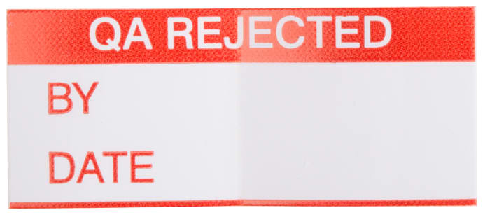 Etiquette adhésive pré-imprimée RS PRO Blanc, 140 par paquet