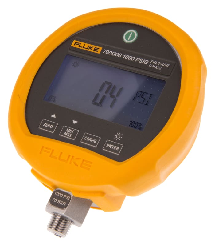 Fluke G 1/4 Digital Pressure Gauge 69bar Bottom Entry 114mm Outside Diameter