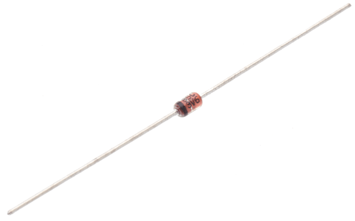 onsemi, 3.6V Zener Diode 5% 1 W Through Hole 2-Pin DO-41