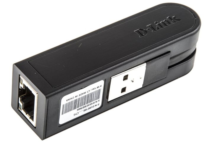 DUB-E100 D-Link | D-Link USB Ethernet Adapter USB 2.0 USB A to RJ45 10