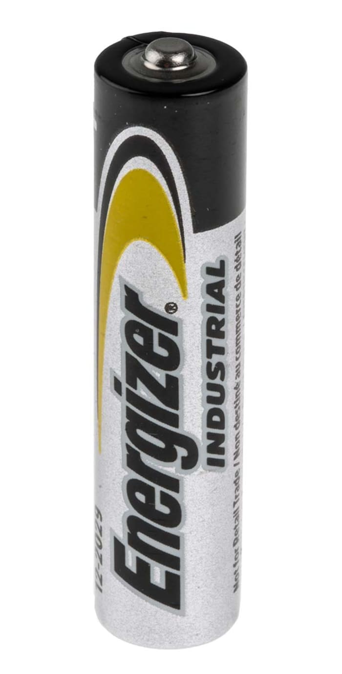 Energizer Industrial Alkaline AAA Batteries 1.5V RS Stock No.: 760