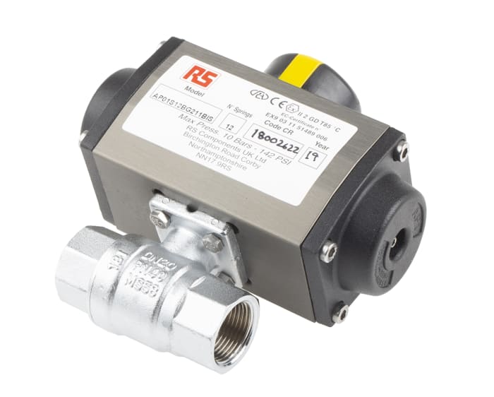 Vanne pneumatique RS PRO, Bille, NF, filetage 3/4pouce, BSP