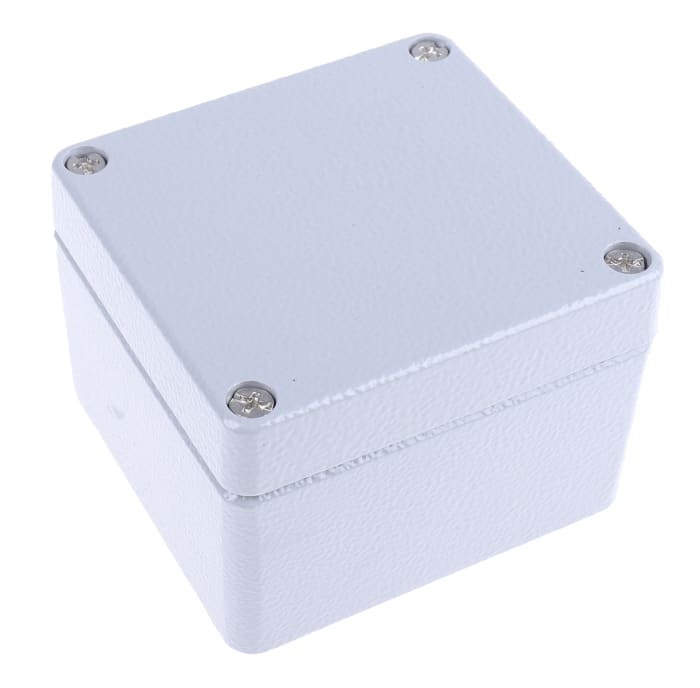 Boîtier RS PRO en Fonte d'aluminium, 75 x 80 x 57mm, Gris IP66