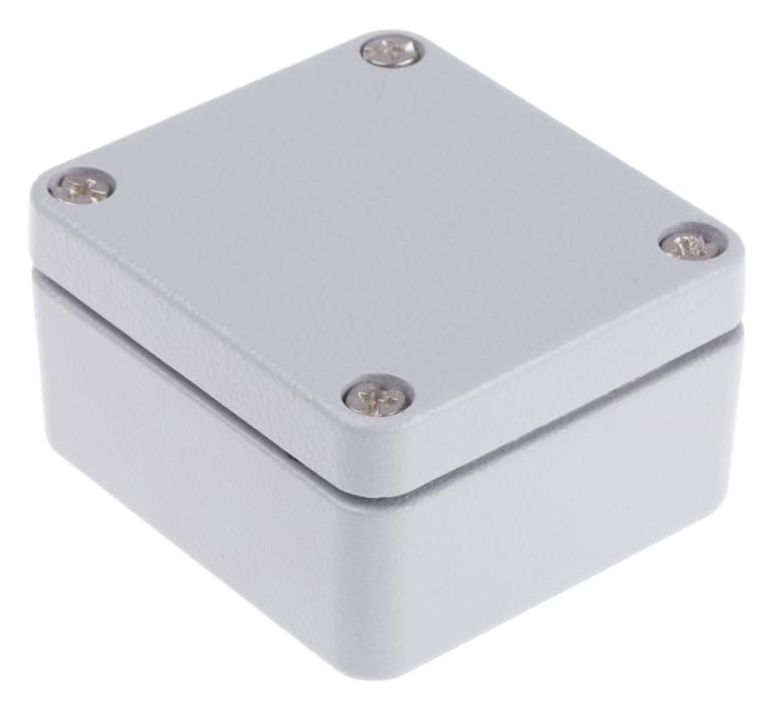 Caja RS PRO de Aluminio Presofundido Gris, 58 x 64 x 34mm, IP66