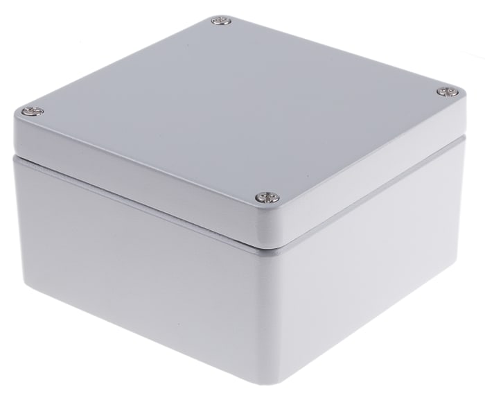 Boîtier RS PRO en Fonte d'aluminium, 160 x 160 x 91mm, Gris IP66