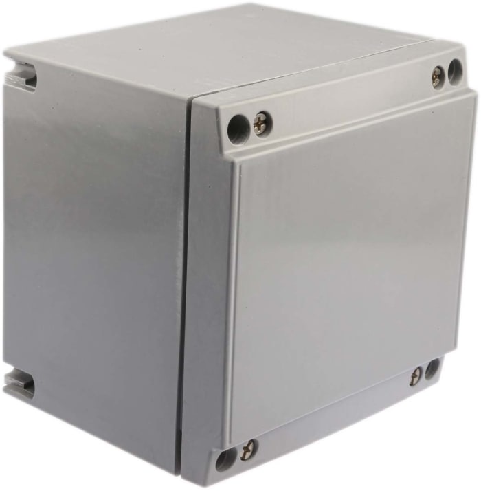 Rose CombiBox 1 Series Grey Glass Fibre Reinforced Thermoset Polyester, Graphite Enclosure, IP66, IK08, Flanged, Grey
