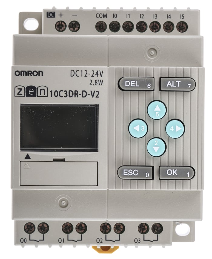 Omron ZEN Series Logic Module, 10.8 → 28.8 V dc Supply, Relay Output, 6-Input, Analogue Input