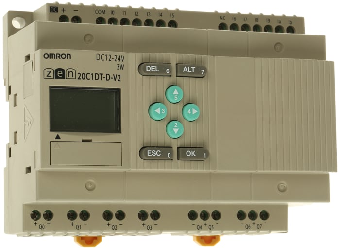 Omron ZEN Series Logic Module, 10.8 → 28.8 V dc Supply, Transistor Output, 12-Input, Analogue Input
