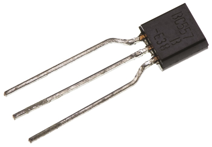 onsemi BC557BTA PNP Transistor, -100 mA, -45 V, 3-Pin TO-92