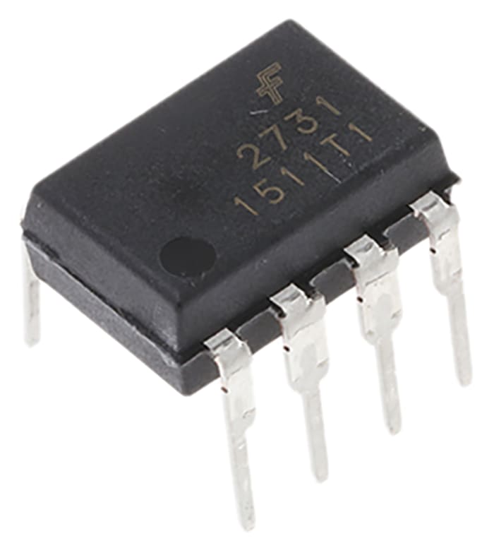 onsemi, HCPL2731 DC Input Transistor Output Dual Optocoupler, Through Hole, 8-Pin MDIP
