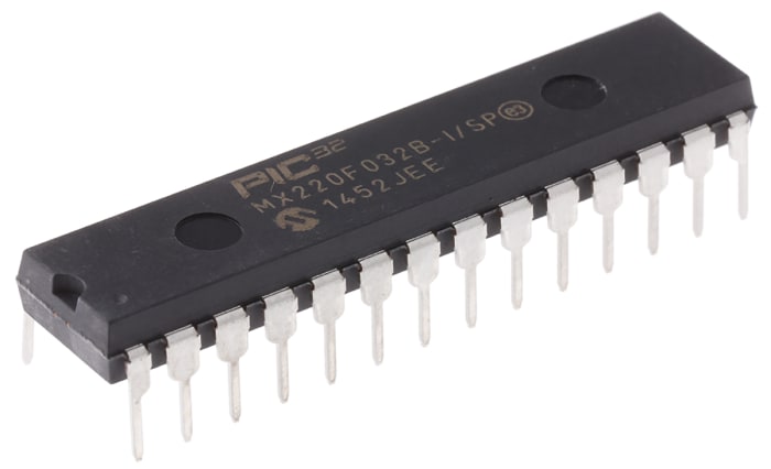 Microchip PIC32MX220F032B-I/SP, 32bit PIC Microcontroller, PIC32MX, 40MHz, 35 kB Flash, 28-Pin SPDIP