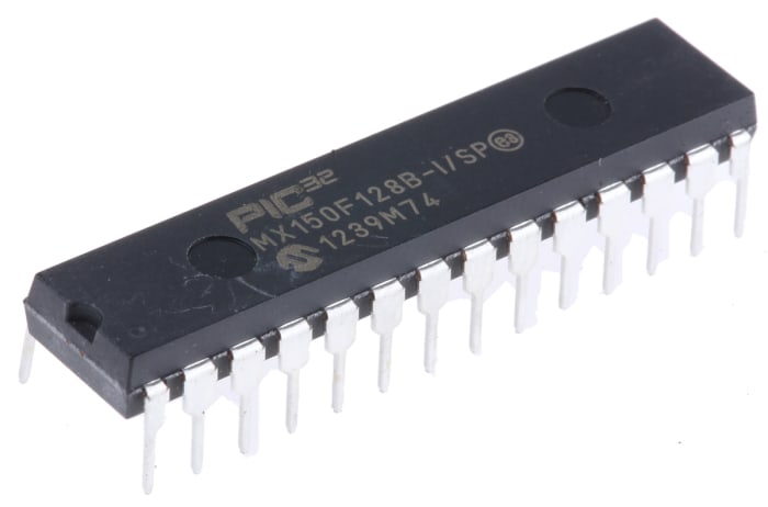 Microchip, 32bit PIC, PIC32MX Microcontroller, 40MHz, 131 kB Flash, 28-Pin SPDIP