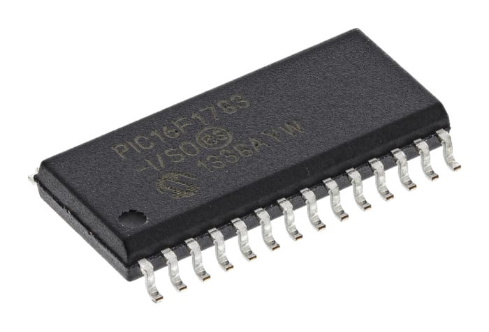 Microchip, 8bit PIC, PIC16F Microcontroller, 32MHz, 256 B, 4096 words Flash, 28-Pin SOIC