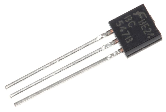 ON Semiconductor BC547B NPN Transistör, 100 mA, 45 V, 3-Pinli TO-92