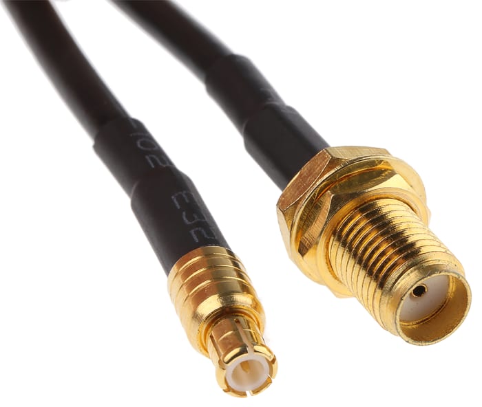 RF Solutions Female SMA to Male MCX, 200mm, Terminated50 Ω