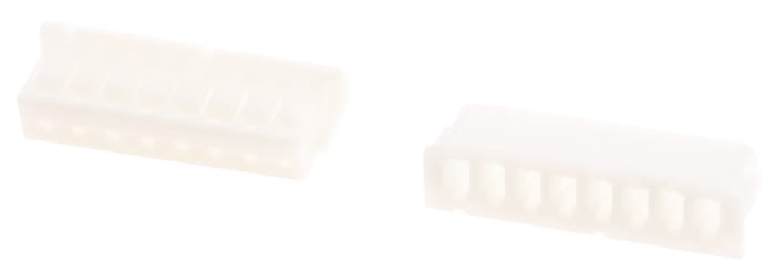 Carcasa de conector JST ZHR-8, Serie ZH, paso: 1.5mm, 8 contactos, , 1 fila filas, Entrada Lateral, Entrada Superior,