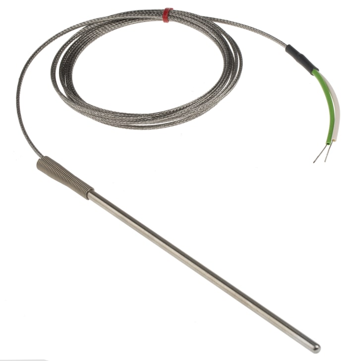 Thermocouple à usage intensif RS PRO type K Ø 4.5mm, L 150mm, +350°C max à Raccord dénudé