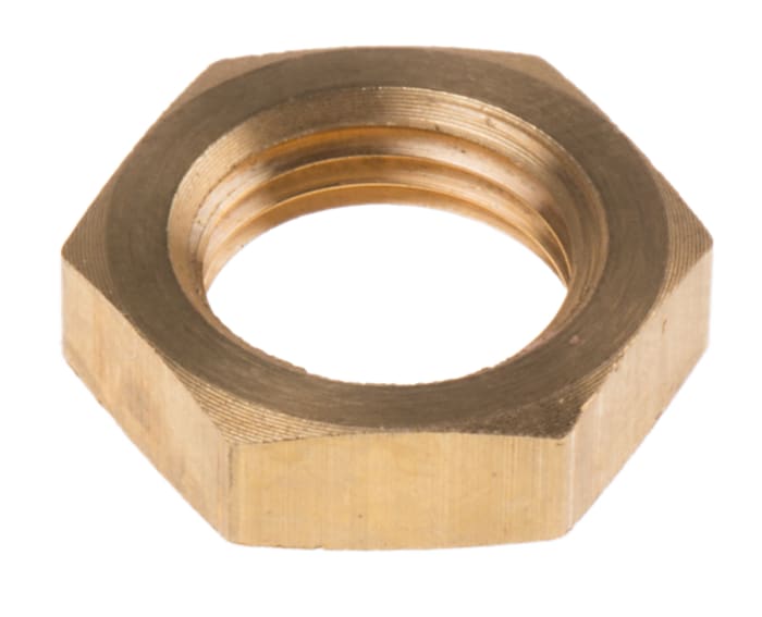 RS PRO 1/8 BSPP Brass Locknut for Use with Thermocouple or PRT Probe, RoHS Compliant Standard