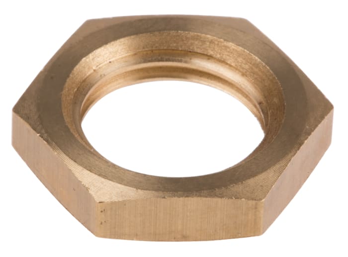 RS PRO 1/4 BSPP Brass Locknut for Use with Thermocouple or PRT Probe, RoHS Compliant Standard