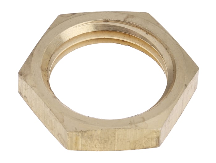 RS PRO 1/2 BSPP Brass Locknut for Use with Thermocouple or PRT Probe, RoHS Compliant Standard