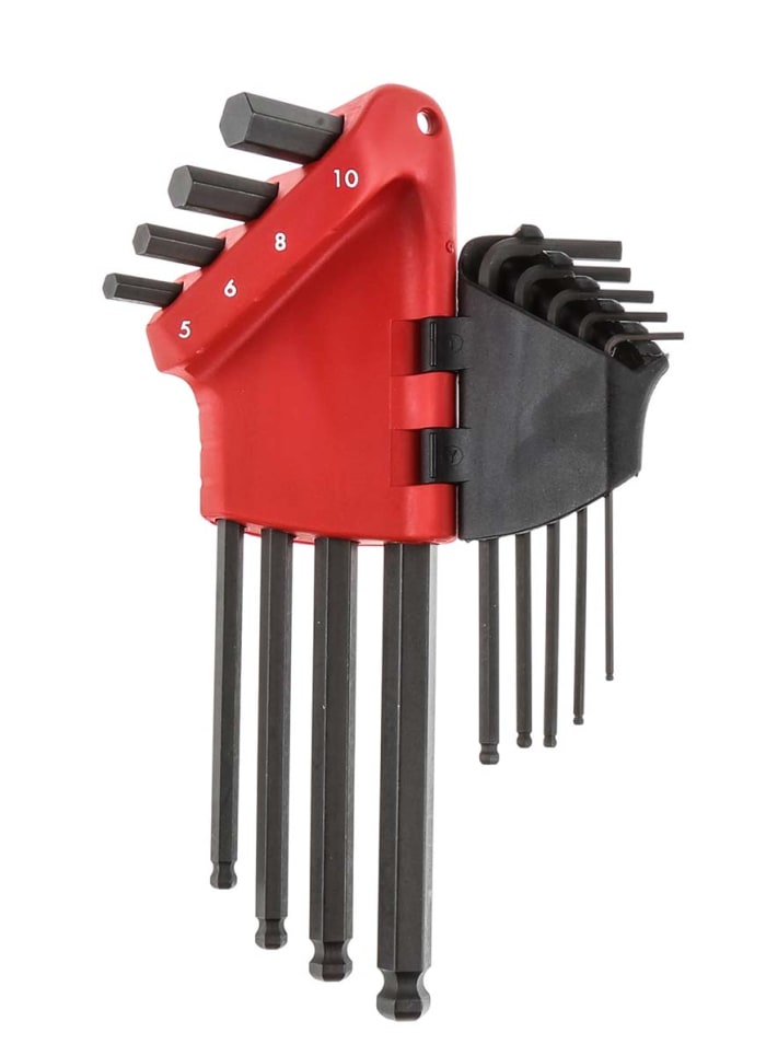 83SH.JP9APF Facom | Facom 9 piece L Metric Hex Key Set, Hex size 10 mm ...