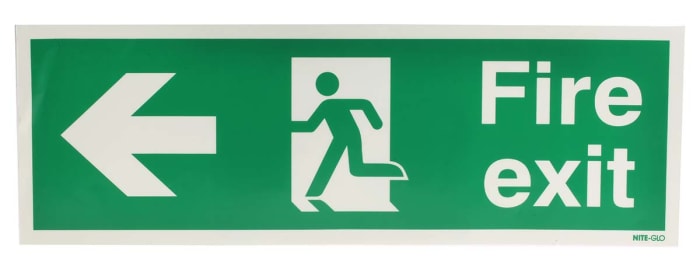 Vinyl FIRE EXIT, Fire Exit, English, Exit Sign
