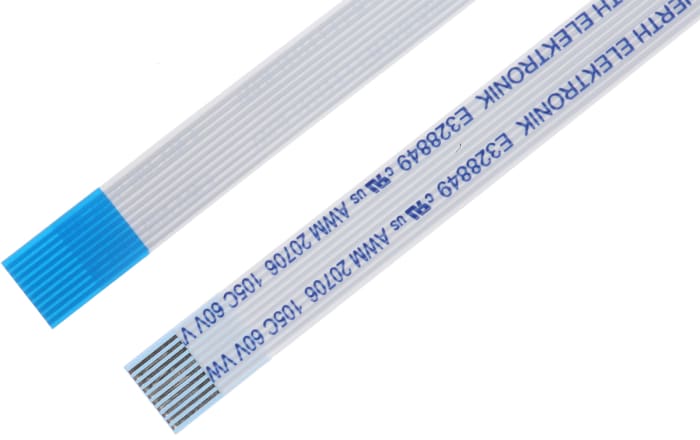 Wurth Elektronik 6876 Series FFC Ribbon Cable, 10-Way, 0.5mm Pitch, 200mm Length