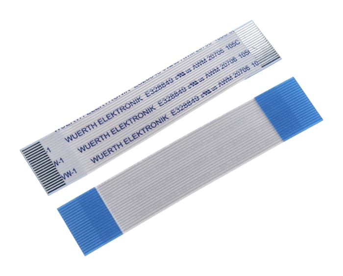 Wurth Elektronik 6876 Series FFC Ribbon Cable, 20-Way, 0.5mm Pitch, 50mm Length