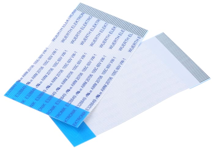 Wurth Elektronik 6877 Series FFC Ribbon Cable, 50-Way, 0.5mm Pitch, 50mm Length