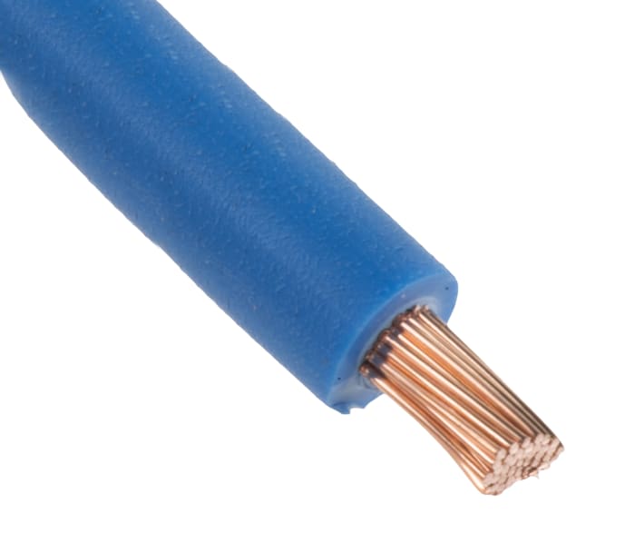 RS PRO Blue 2.5mm² Hook Up Wire, 13 AWG, 50/0.25 mm, 100m, Zero Halogen Insulation